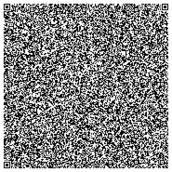 A QR code which, when scanned, outputs a Minecraft executable